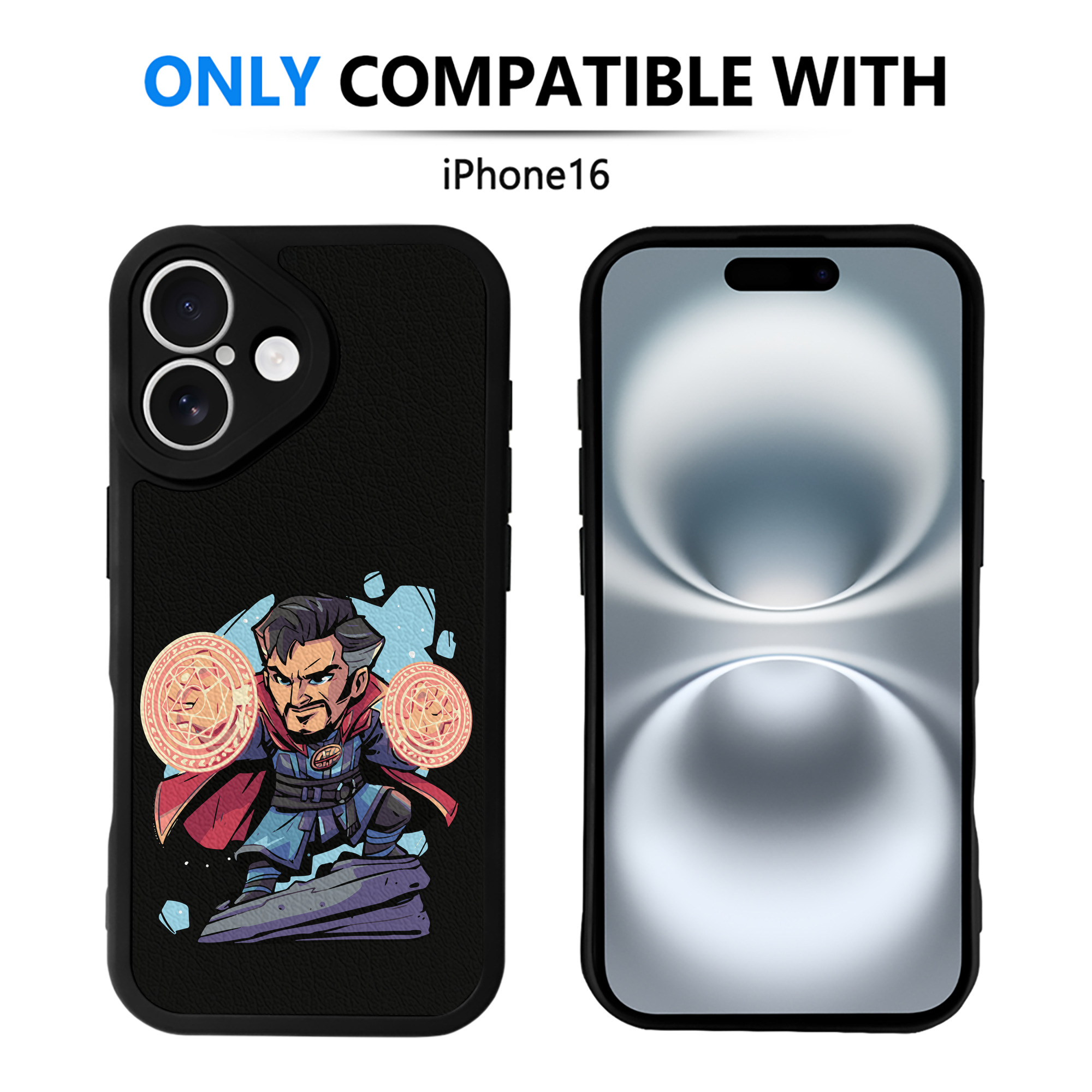 （画像用） アベンジャーズ The Avengers 【iPhone 16シリーズ対応】シリコンスマホケース（レザー調） 材質：シリコン